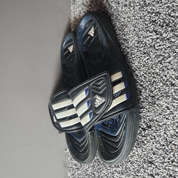 mens adidas velcro slides